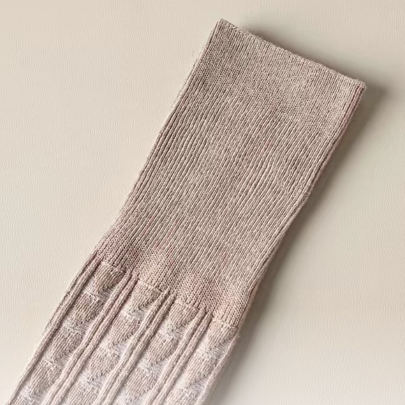 🌸Thigh Highs Cotton/Spandex Heart knit jacquard - Picture 6 of 8